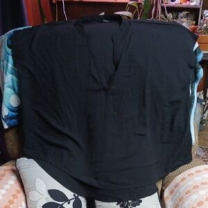 SHEIN Black and Blue Blouse Plus Size